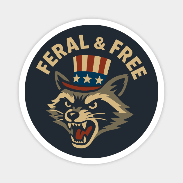 Feral And Free Magnet by CreativeSage